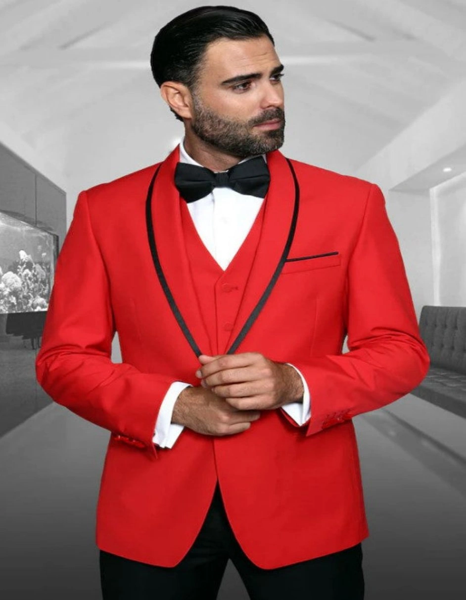 El Encanto Rojo Formal Masculino: Elegancia y Estilo a Medida para la Noche Perfecta