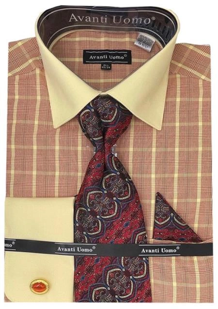 Camisa de vestir a cuadros rojos para hombre estilo moderno y audaz, un clásico renovado