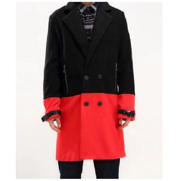 Abrigo rojo de hombre Half Way There: Clásico, elegante y audaz. ¡Imprescindible para el caballero moderno!